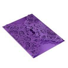 Purple Laser Holder Wholesale Invitation Card Celebration Card